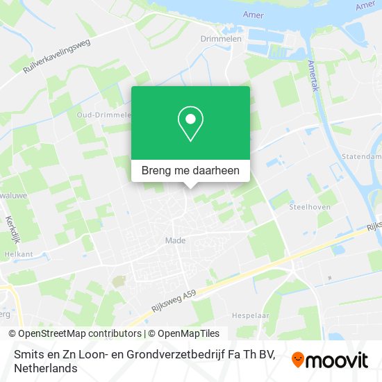 Smits en Zn Loon- en Grondverzetbedrijf Fa Th BV kaart