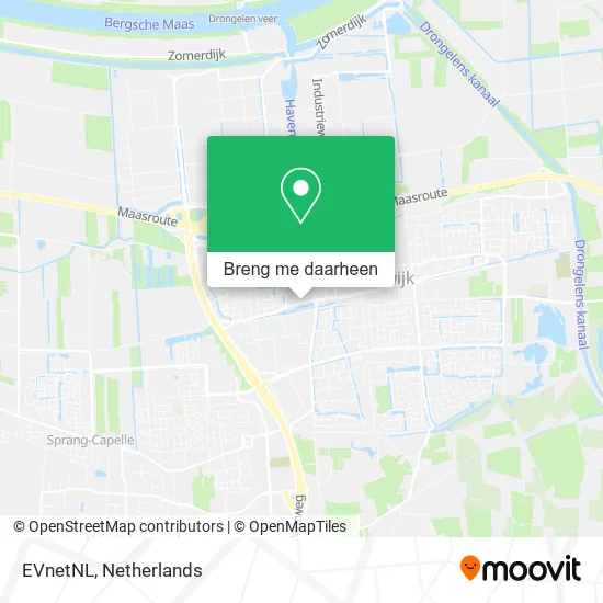 EVnetNL kaart