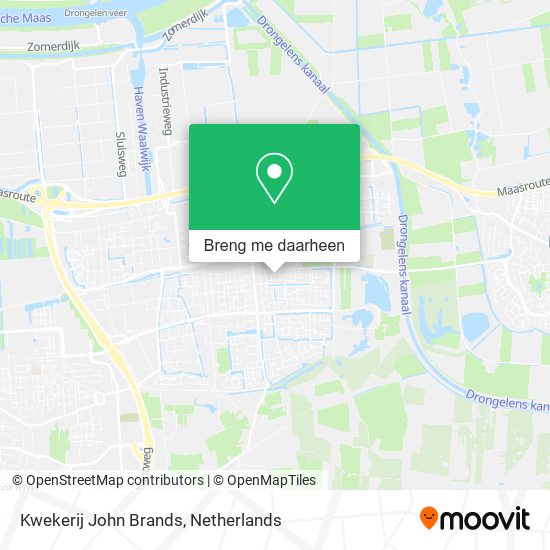 Kwekerij John Brands kaart