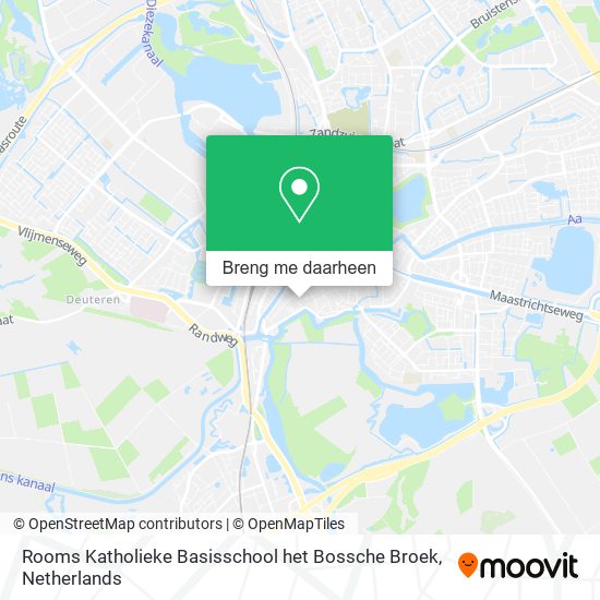 Rooms Katholieke Basisschool het Bossche Broek kaart