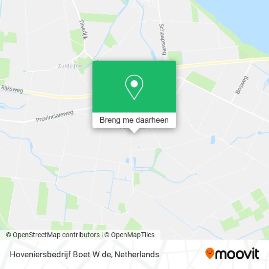 Hoveniersbedrijf Boet W de kaart