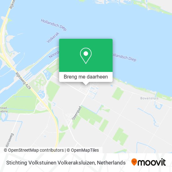 Stichting Volkstuinen Volkeraksluizen kaart