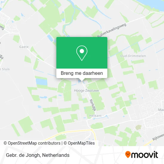 Gebr. de Jongh kaart