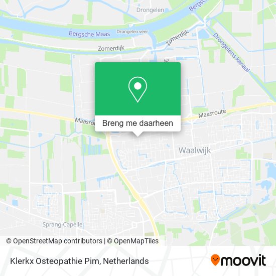 Klerkx Osteopathie Pim kaart