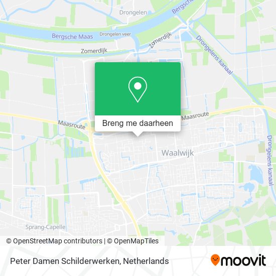 Peter Damen Schilderwerken kaart
