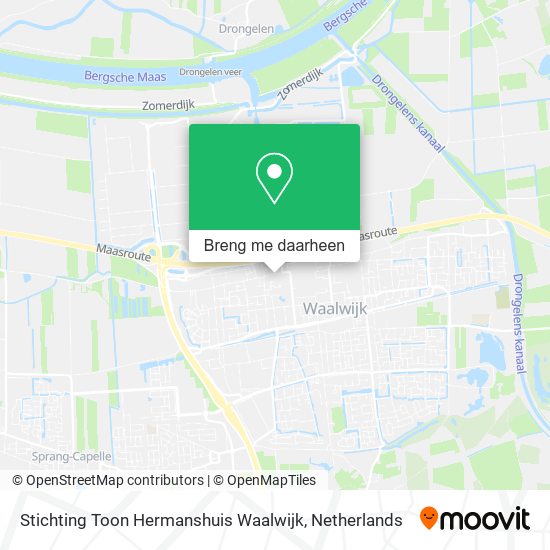 Stichting Toon Hermanshuis Waalwijk kaart