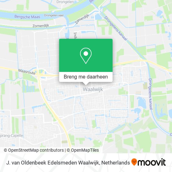 J. van Oldenbeek Edelsmeden Waalwijk kaart