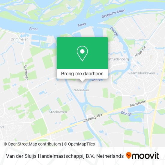 Van der Sluijs Handelmaatschappij B.V. kaart
