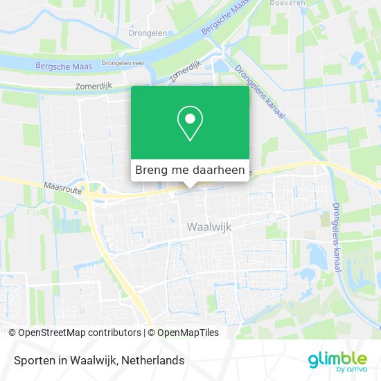 Sporten in Waalwijk kaart