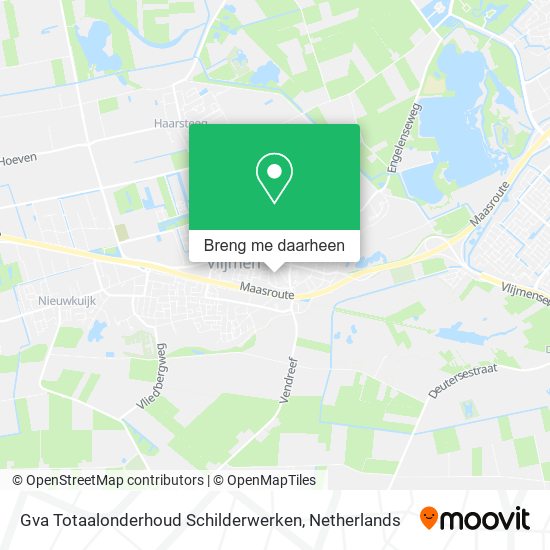 Gva Totaalonderhoud Schilderwerken kaart