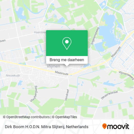 Dirk Boom H.O.D.N. Mitra Slijterij kaart