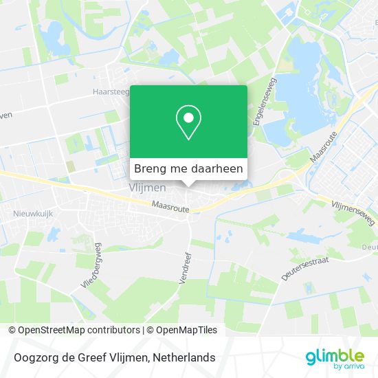 Oogzorg de Greef Vlijmen kaart