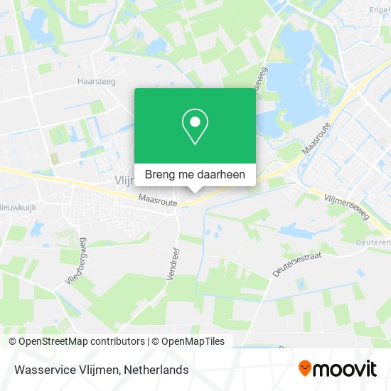 Wasservice Vlijmen kaart