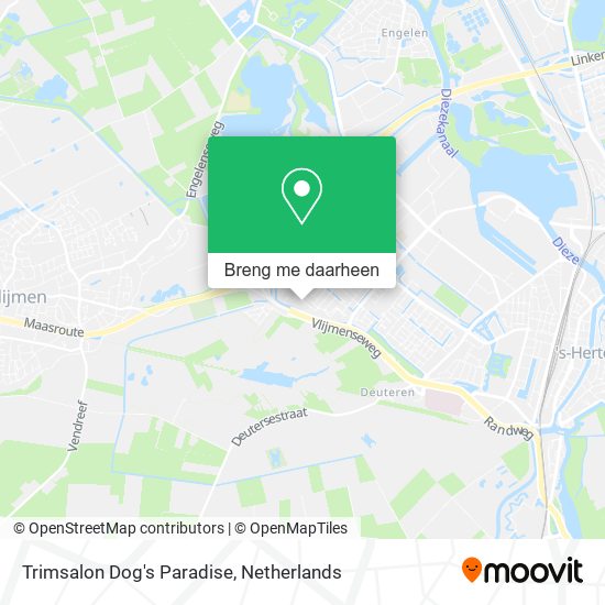 Trimsalon Dog's Paradise kaart