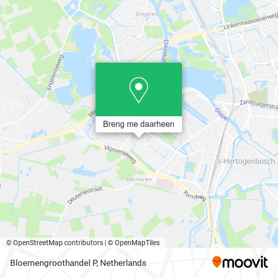 Bloemengroothandel P kaart