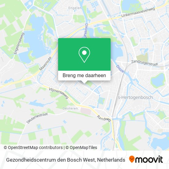 Gezondheidscentrum den Bosch West kaart