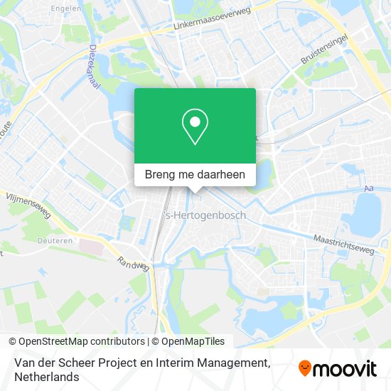 Van der Scheer Project en Interim Management kaart