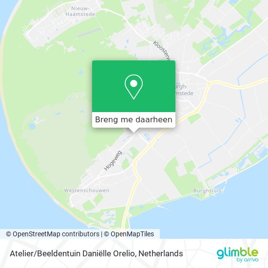 Atelier / Beeldentuin Daniëlle Orelio kaart