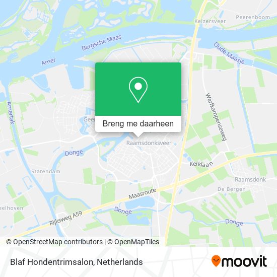 Blaf Hondentrimsalon kaart