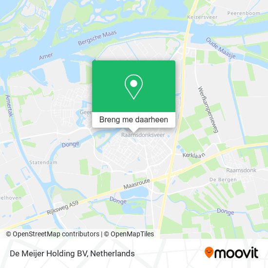 De Meijer Holding BV kaart