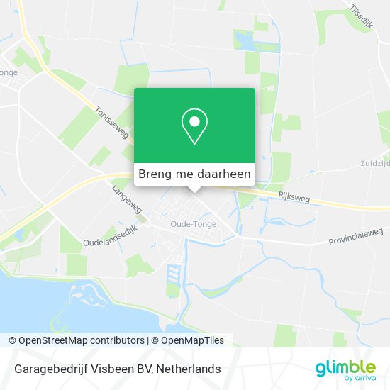 Garagebedrijf Visbeen BV kaart