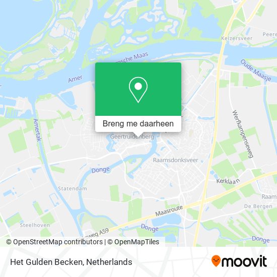 Het Gulden Becken kaart