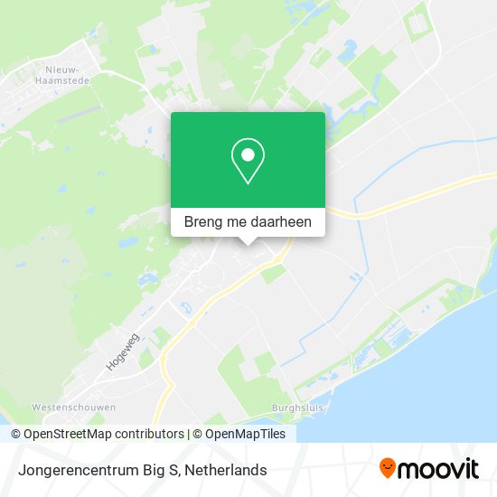 Jongerencentrum Big S kaart