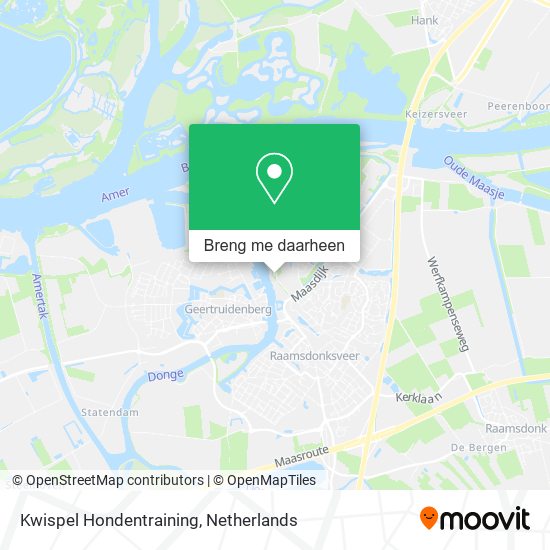 Kwispel Hondentraining kaart