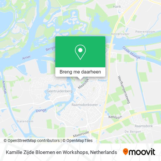 Kamille Zijde Bloemen en Workshops kaart