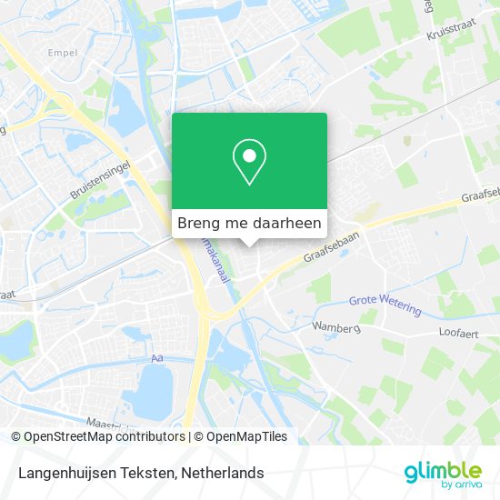 Langenhuijsen Teksten kaart