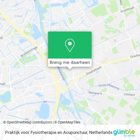 Praktijk voor Fysiotherapie en Acupunctuur kaart