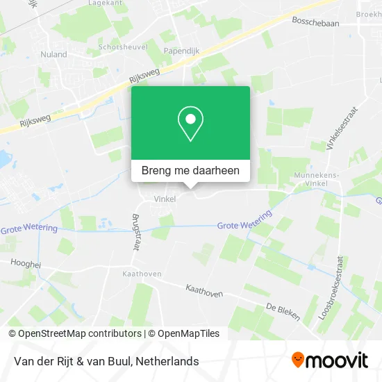 Van der Rijt & van Buul kaart