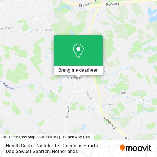 Health Center Nistelrode - Conscius Sports Doelbewust Sporten kaart