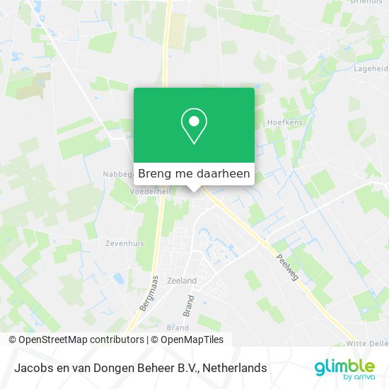 Jacobs en van Dongen Beheer B.V. kaart