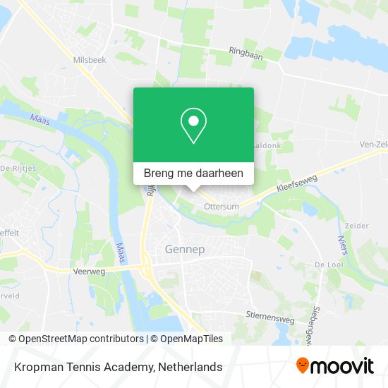 Kropman Tennis Academy kaart