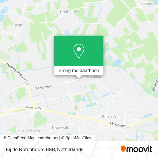 Bij de Notenboom B&B kaart