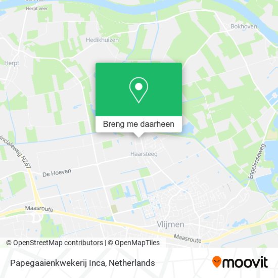 Papegaaienkwekerij Inca kaart