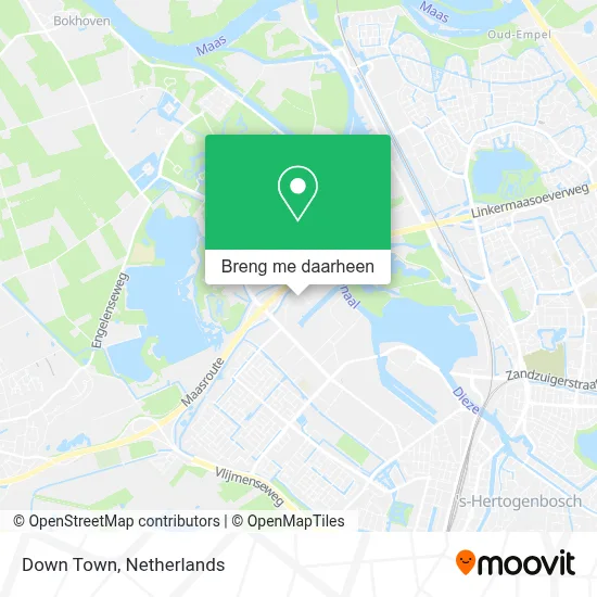 Down Town kaart