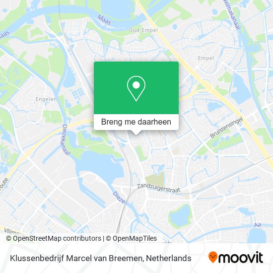 Klussenbedrijf Marcel van Breemen kaart