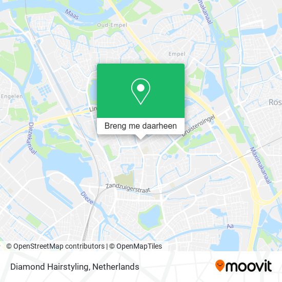 Diamond Hairstyling kaart