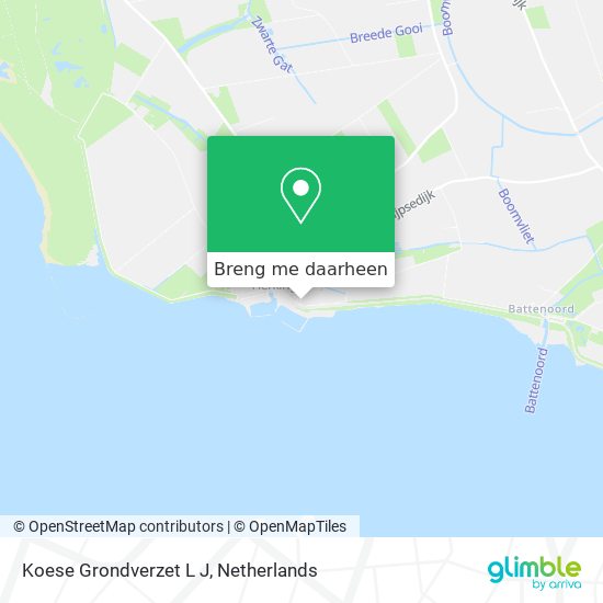 Koese Grondverzet L J kaart