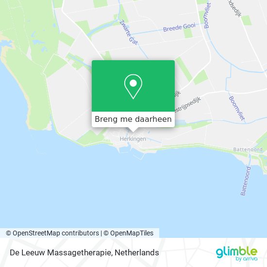 De Leeuw Massagetherapie kaart