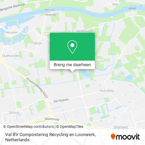 Val BV Compostering Recycling en Loonwerk kaart