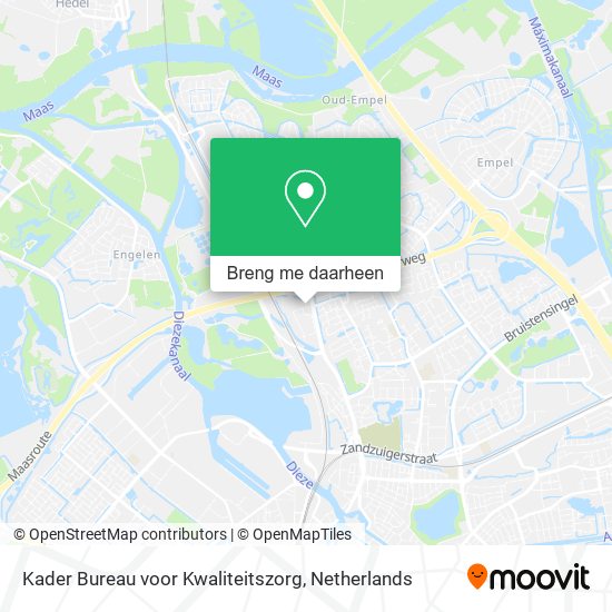Kader Bureau voor Kwaliteitszorg kaart