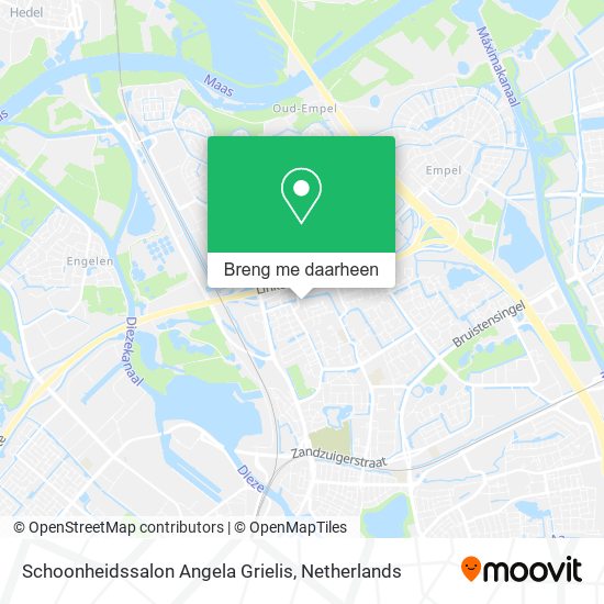 Schoonheidssalon Angela Grielis kaart