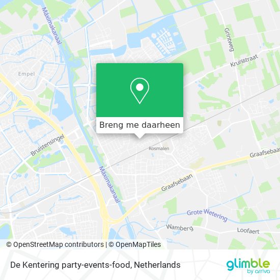 De Kentering party-events-food kaart