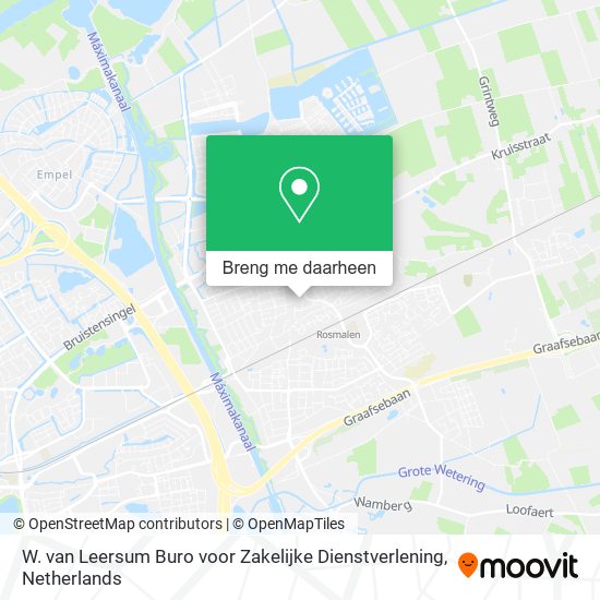 W. van Leersum Buro voor Zakelijke Dienstverlening kaart