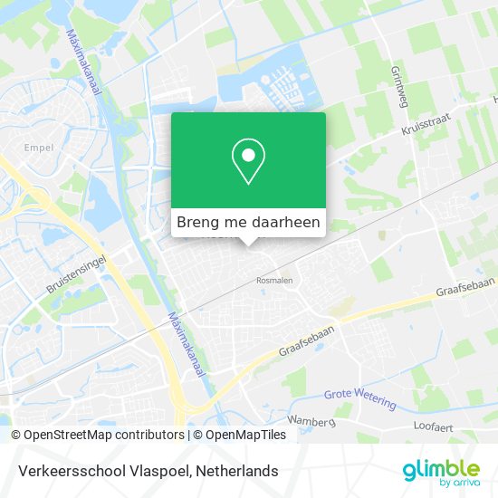 Verkeersschool Vlaspoel kaart