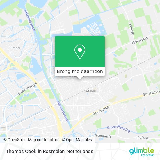 Thomas Cook in Rosmalen kaart