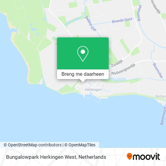 Bungalowpark Herkingen West kaart